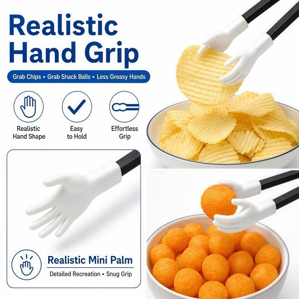 Food Snacks Game - Novelty Reusable Finger Snack Chopsticks PLA