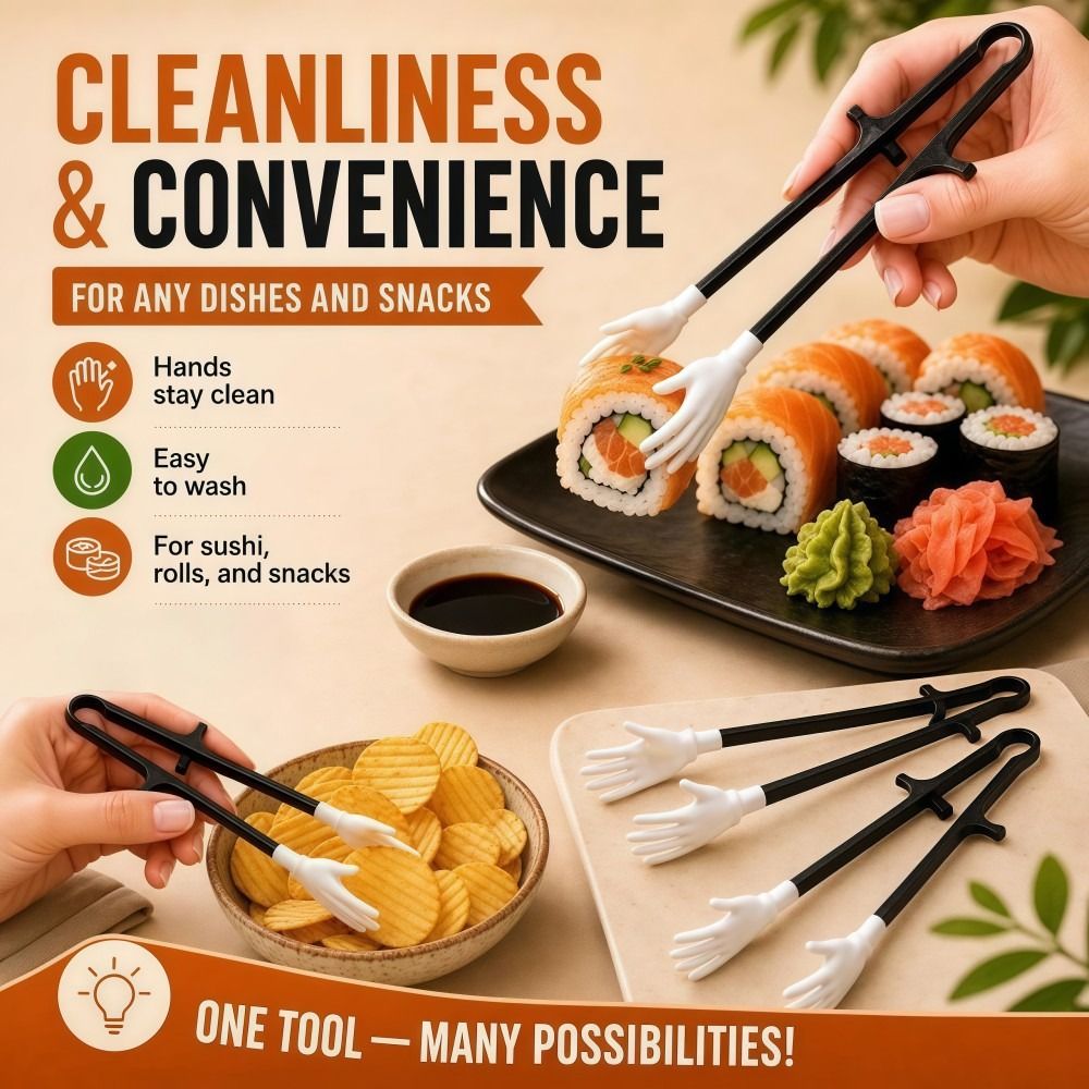 Food Snacks Game - Creative Reusable Finger Snack Chopsticks PLA