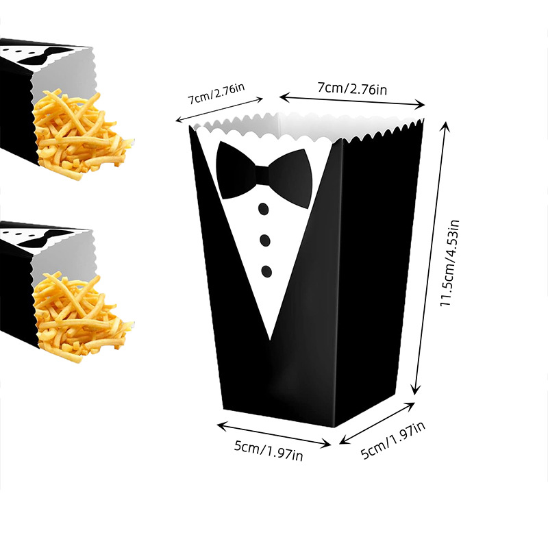 6-42Pcs Baby Tuxedo Popcorn Bo - огляд і ціна Food Snacks For 1 Year Old