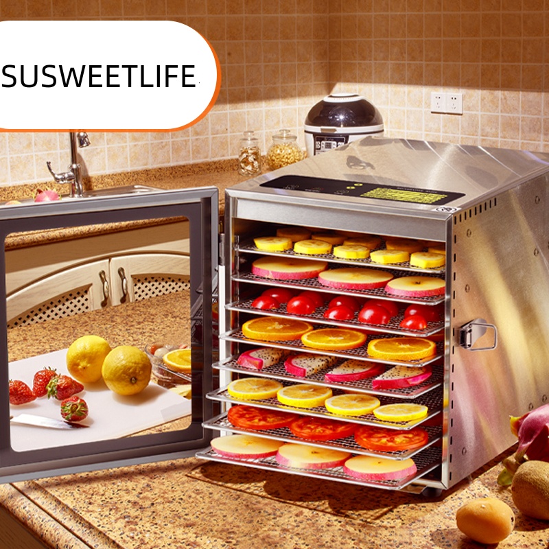 Large Capacity 8-Tray Food Deh - огляд і ціна Food Snacks Healthy